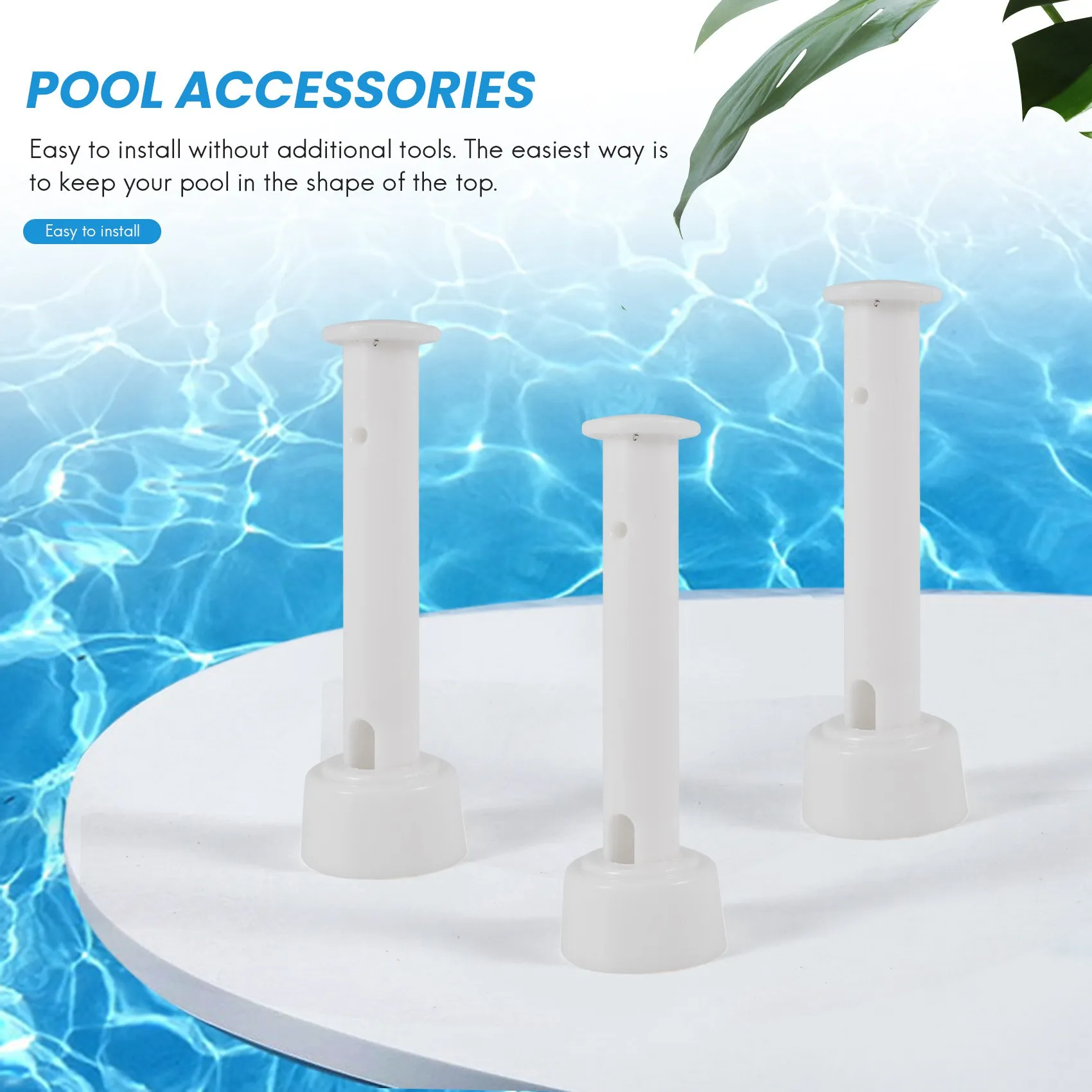 A45F-20 Buah Pin Sambungan Kolam ABS, Segel Set Tutup 6Cm/2,36 Inci untuk Suku Cadang Pengganti Kolam Renang Intex 28270-28273