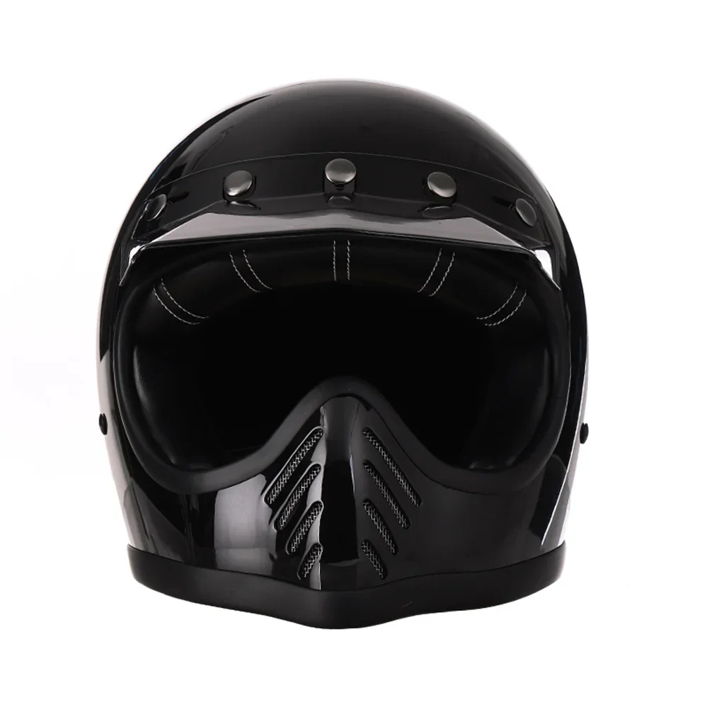 2023 Hot Sale Fiberglass Retro Vintage Motorcycle Helmet Motobike Street Riding Cascos Safety Moto Touring  Kask Casque Capacete