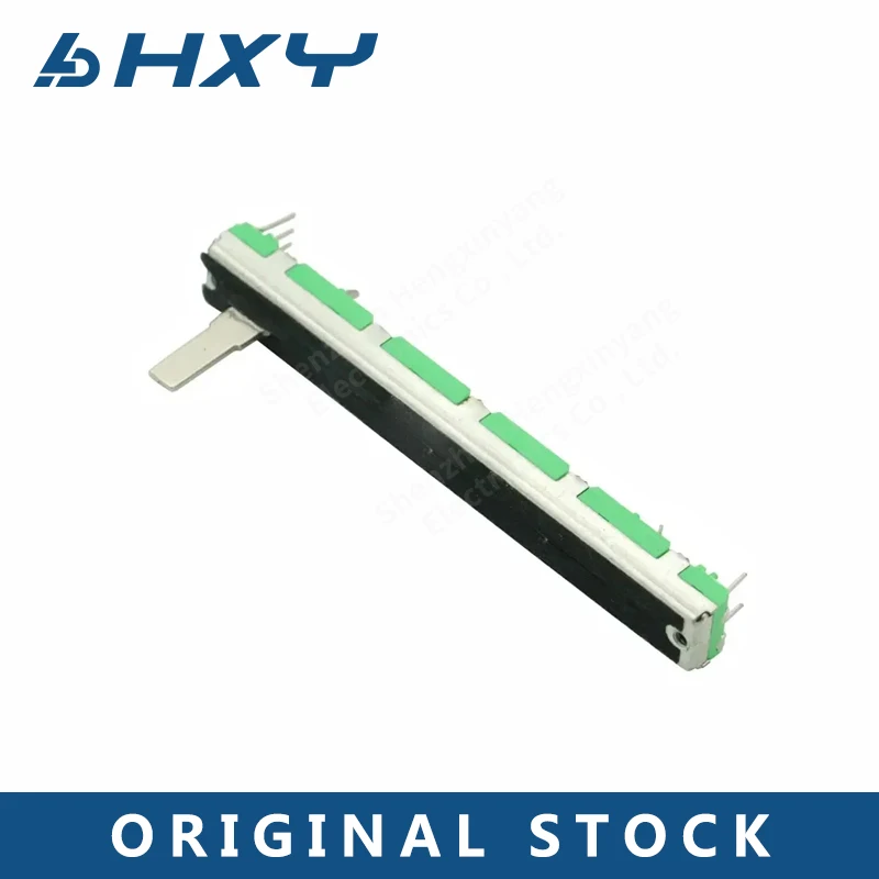 5PCS 75mm Mixer Fader 10K Double Straight Sliding Potentiometer B103 Module For Arduino Board Module NEW