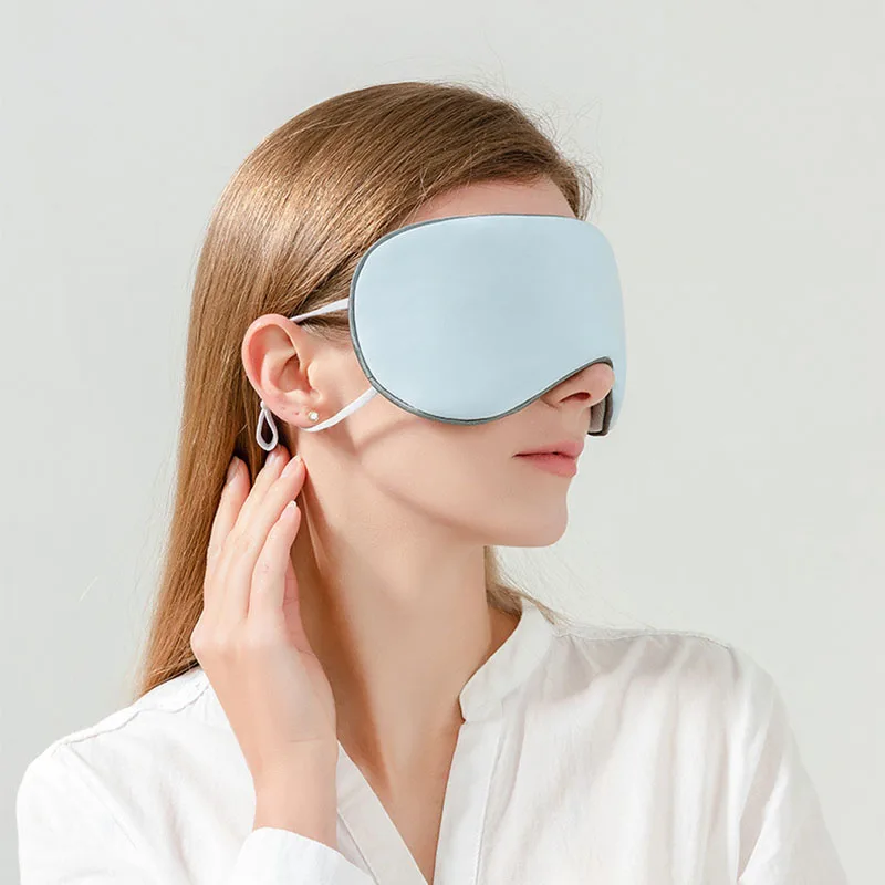 Sleeping Eye Mask Korean Style Ice Silk Warm And Cool Dual Use Adjustable Travel Light Blocking Breathable Eye Mask