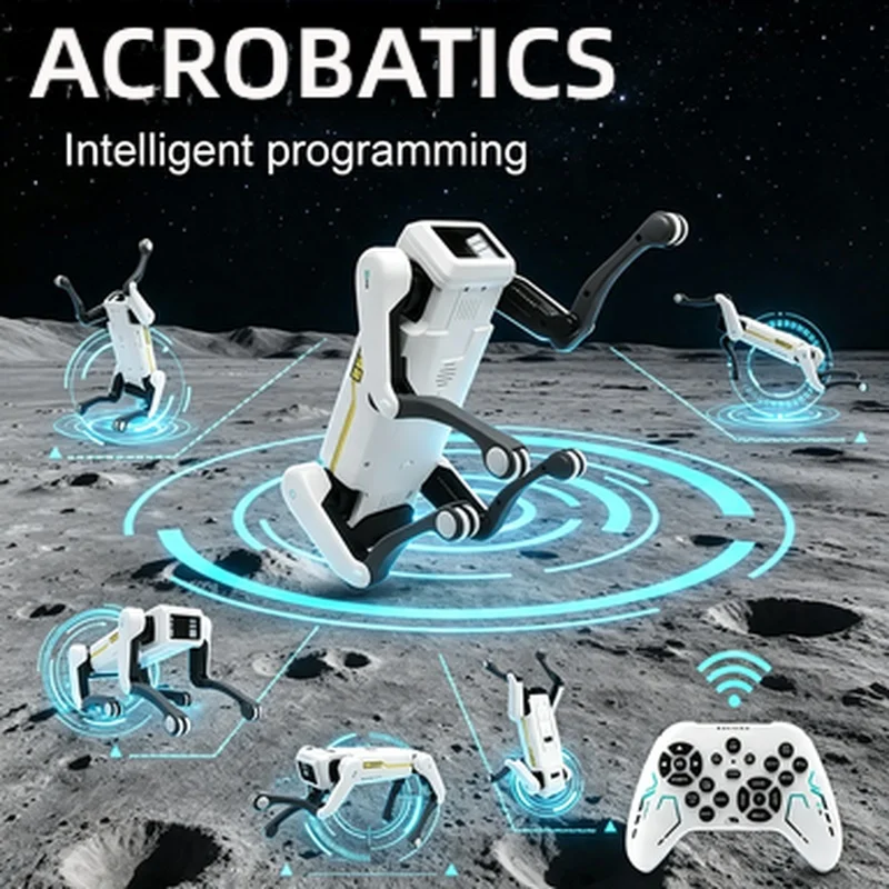 Intelligent RC Robot Dog Voice Dialogue Programmable Simulated Electric Pet High-Tech Interactive Toy For Boys Girls