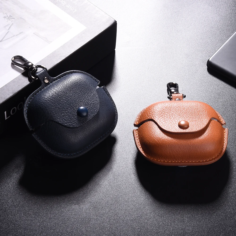 Leather Case for Beats Powerbeats Pro 2 Wireless Earphone Cover Headset Shell Headphone Cover PU Leather Covers for With Hook