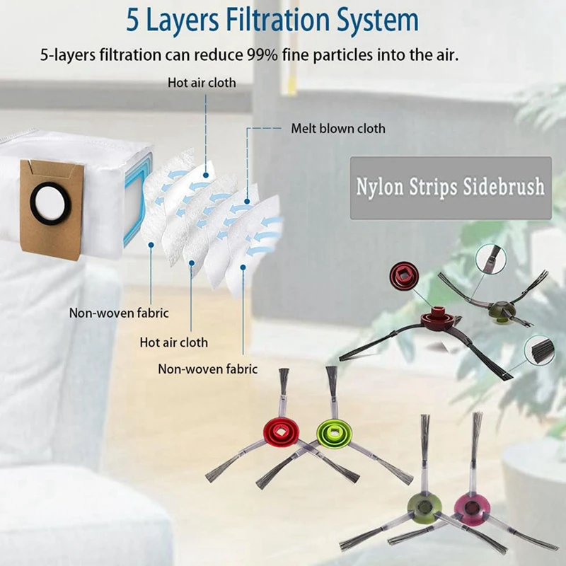 Комплект запасных частей из 28 шт. для пылесоса X1 Omni Turbo T10 T20 Omni T20/T20 Max/T20 Pro-A26I