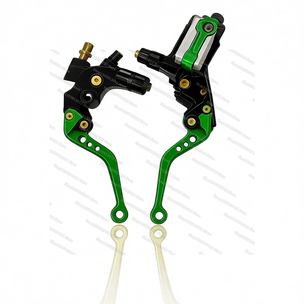 Motorcycle direct push brake upper pump HJ125T-6 left brake assembly 22MM hydraulic disc brake universal modification