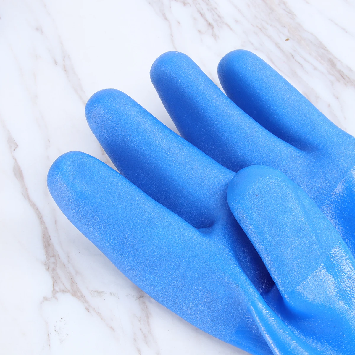 

2pcs Long Cuff Industrial Gloves Anti-Slip Waterproof Oil Resistant Acid Alkali Protection Heavy Duty Work Reusable For Outdoor