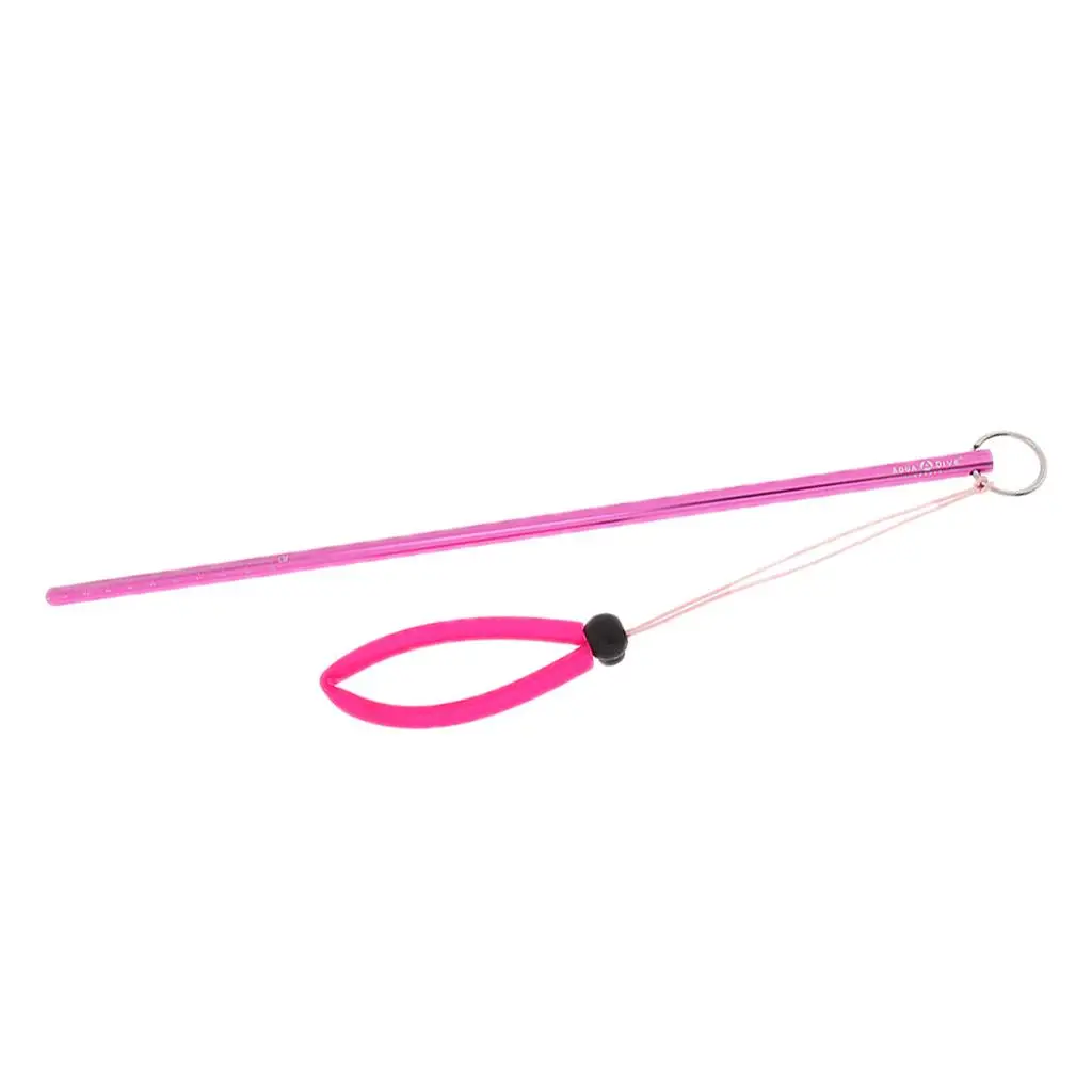 Scuba Diving Pointer Rod Solid Aluminum Alloy Underwater Measuring Stick for Exploring Coral Reefs