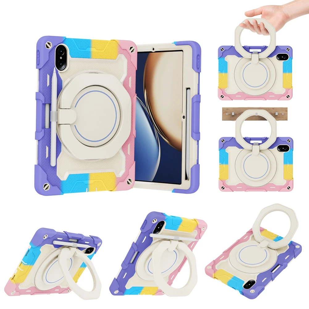 

For Honor Tablet V7 Pro 2021 Case 11.0" Hand Ring Stand Heavy Shockproof Kids Cover For Huawei Honor Pad V7 Pro BRT-W09 Fundas
