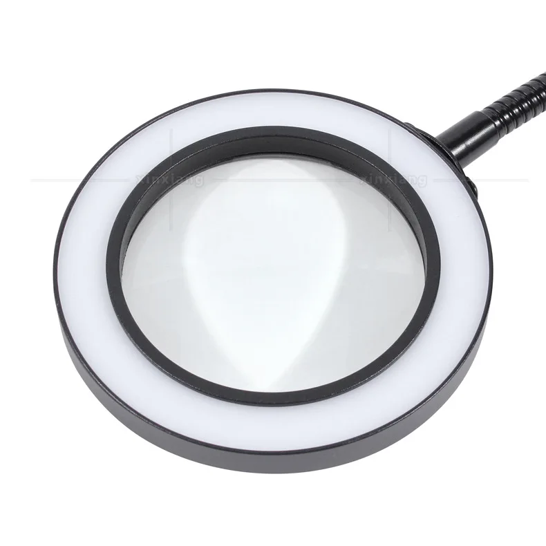 Multifunctional Magnifying Glass with Led Lights Loupe Glass Magnifier for Reading Repair Soldering Desk Lamp Welding Glasses