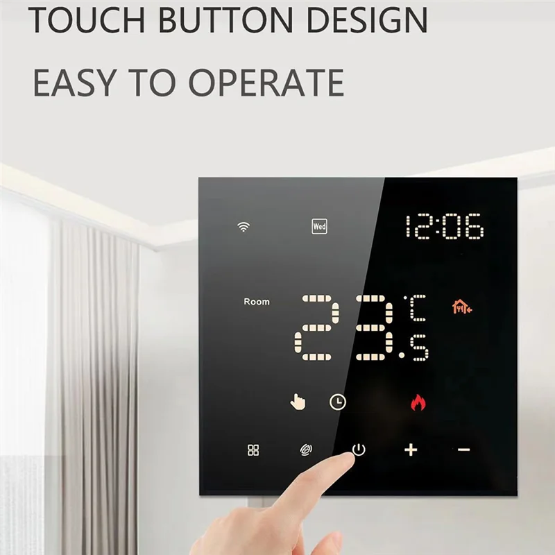 Gran oferta-termostato inteligente Wifi caldera de agua calentador eléctrico controlador de temperatura programable Tuya funciona con Alexa Google Hom