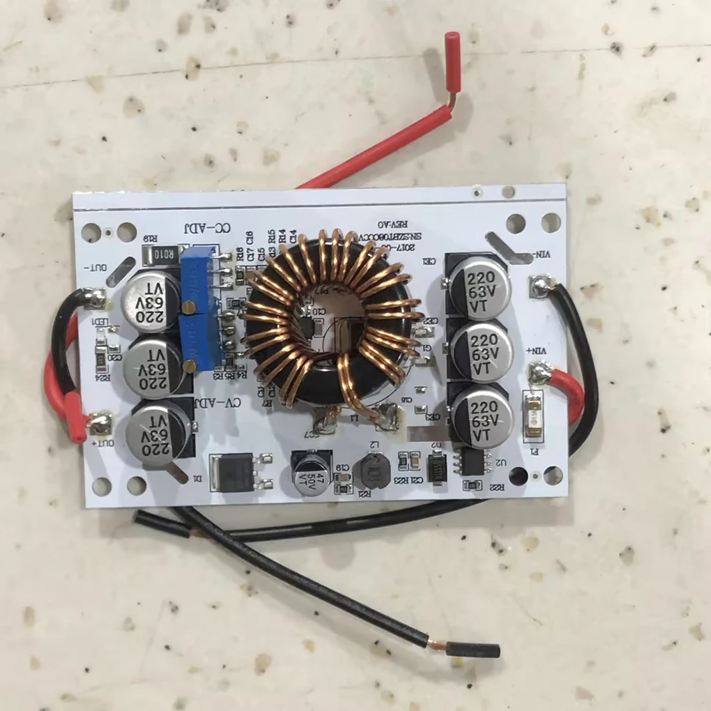 Placa de alumínio DC-DC Boost Converter, ajustável 10A Step Up, constante módulo de alimentação atual, LED Driver para Arduino, 600W