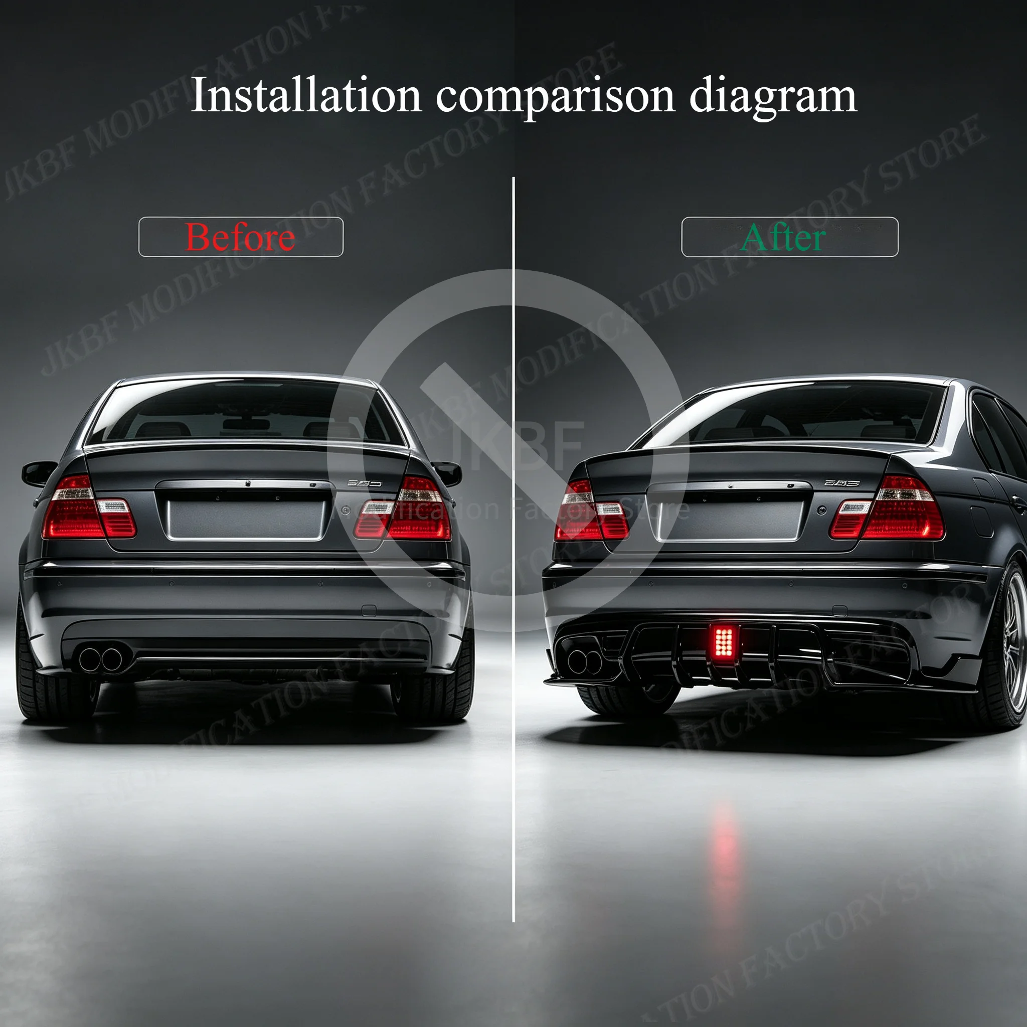 Car Rear Bumper For BMW 3 Series E46 For M Sport MP Style 1998-2004 Diffuser Splitter Spoiler Guard Body Kits Tuning Accessory