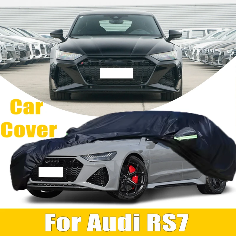 

For Audi RS7 Outdoor Protection Full Car Cover Snow Cover Sunshade Waterproof Dustproof Exterior Car Accessories