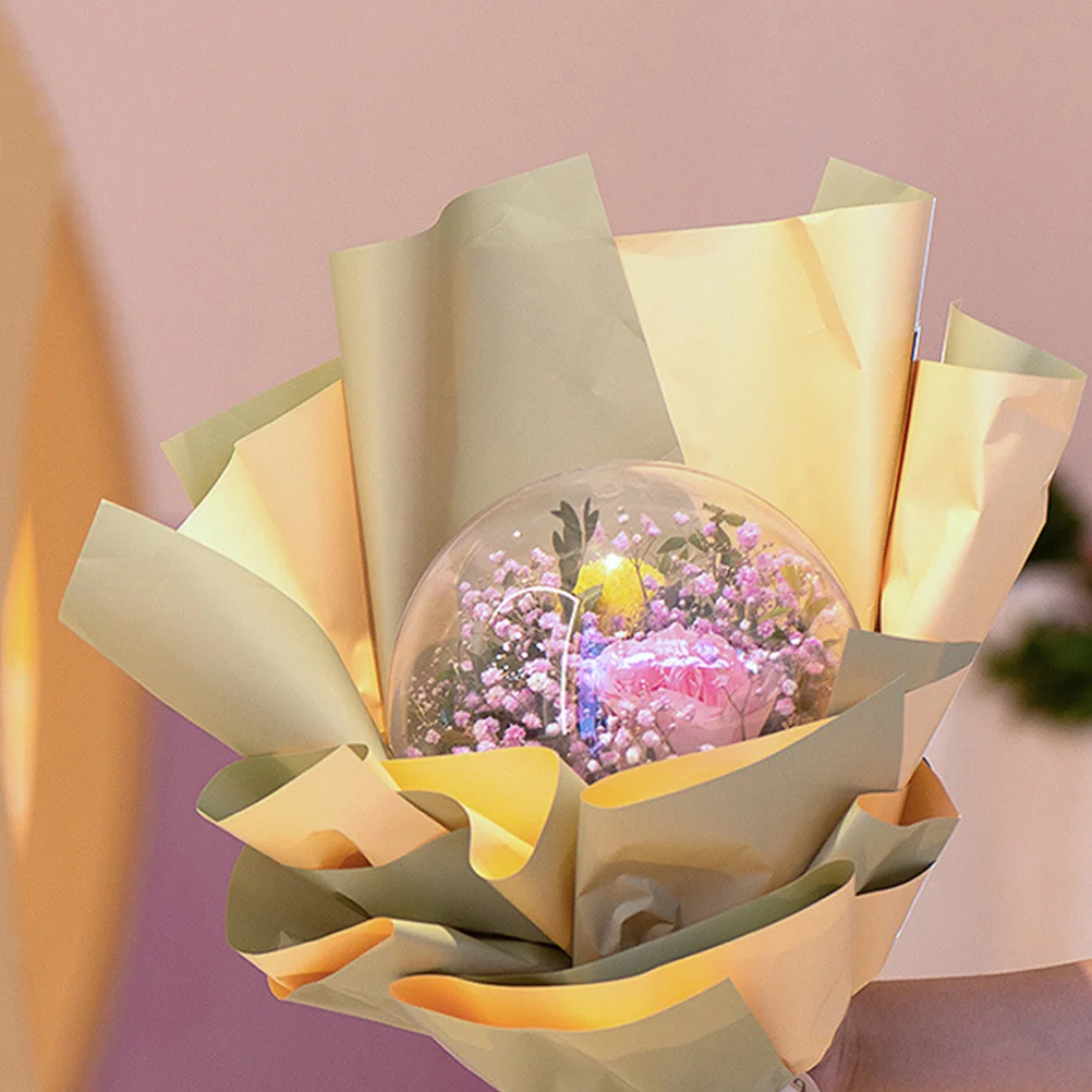 

2Pcs Transparent Fillable Acrylic Balls Clear Decorative Ornaments for Bouquet Chocolate Holder Wedding Birthday