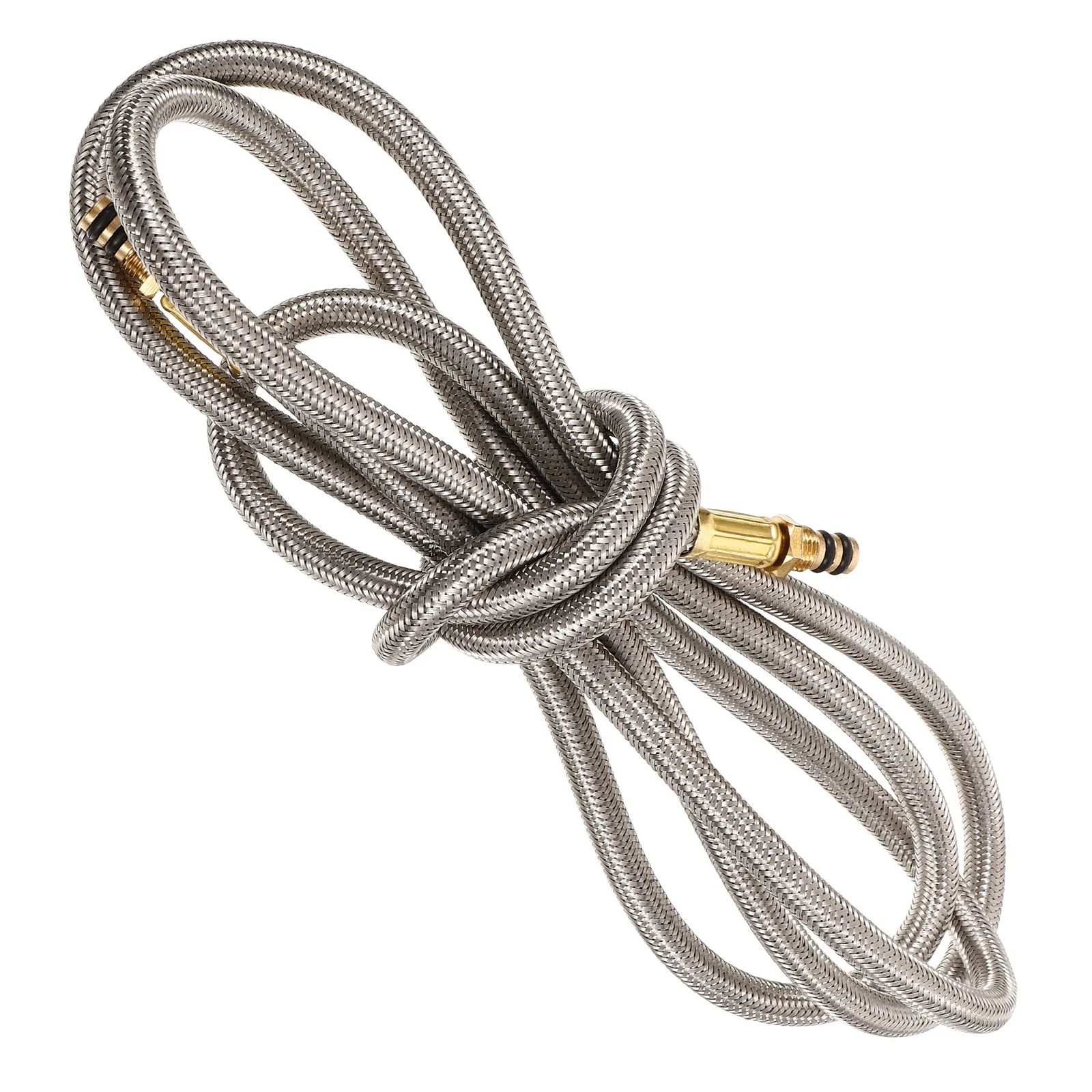 

Durable Gas Canister Extension Tube Copper Rubber Stainless Steel Wear Resistant Outdoor Camping Bbq Accessory