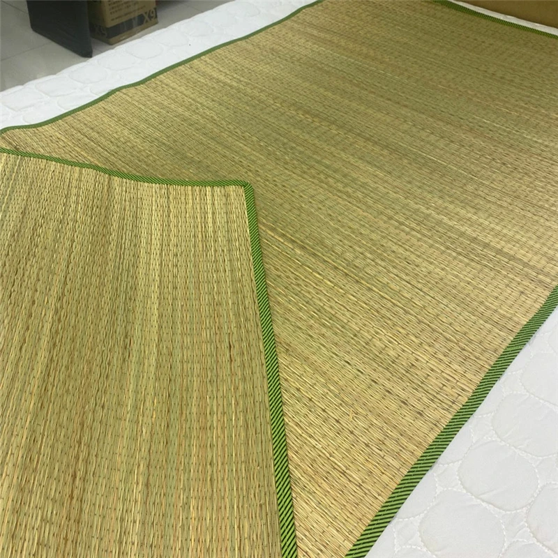 Natural Environmentally Friendly Mother And Baby Summer Mat Straw Mat Home Single Double Mat Flower Mat Rattan Mat