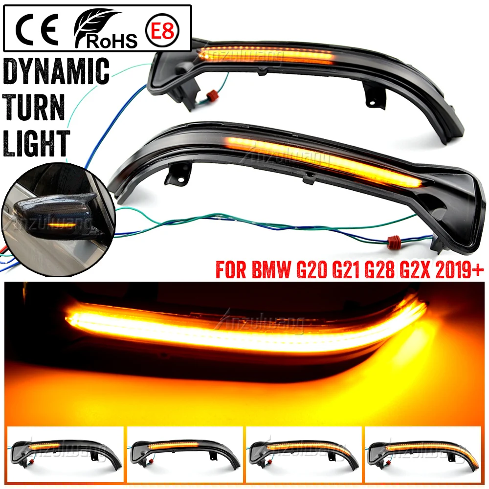 1 Pair Mirror Indicator Turn Signal Light Dynamic Indicator Blinker for BMW G20 G21 G28 G2x 2019 2020