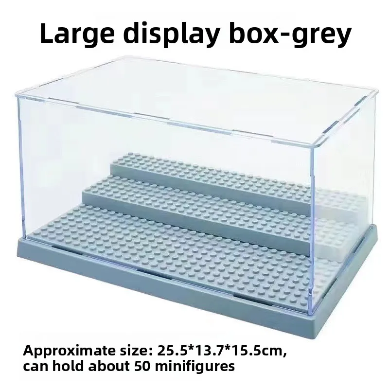 Compatible Building Block Display Box, Detachable Step Transparent Acrylic Dustproof Humanoid Doll, Doll Assembling Gift. - view 3