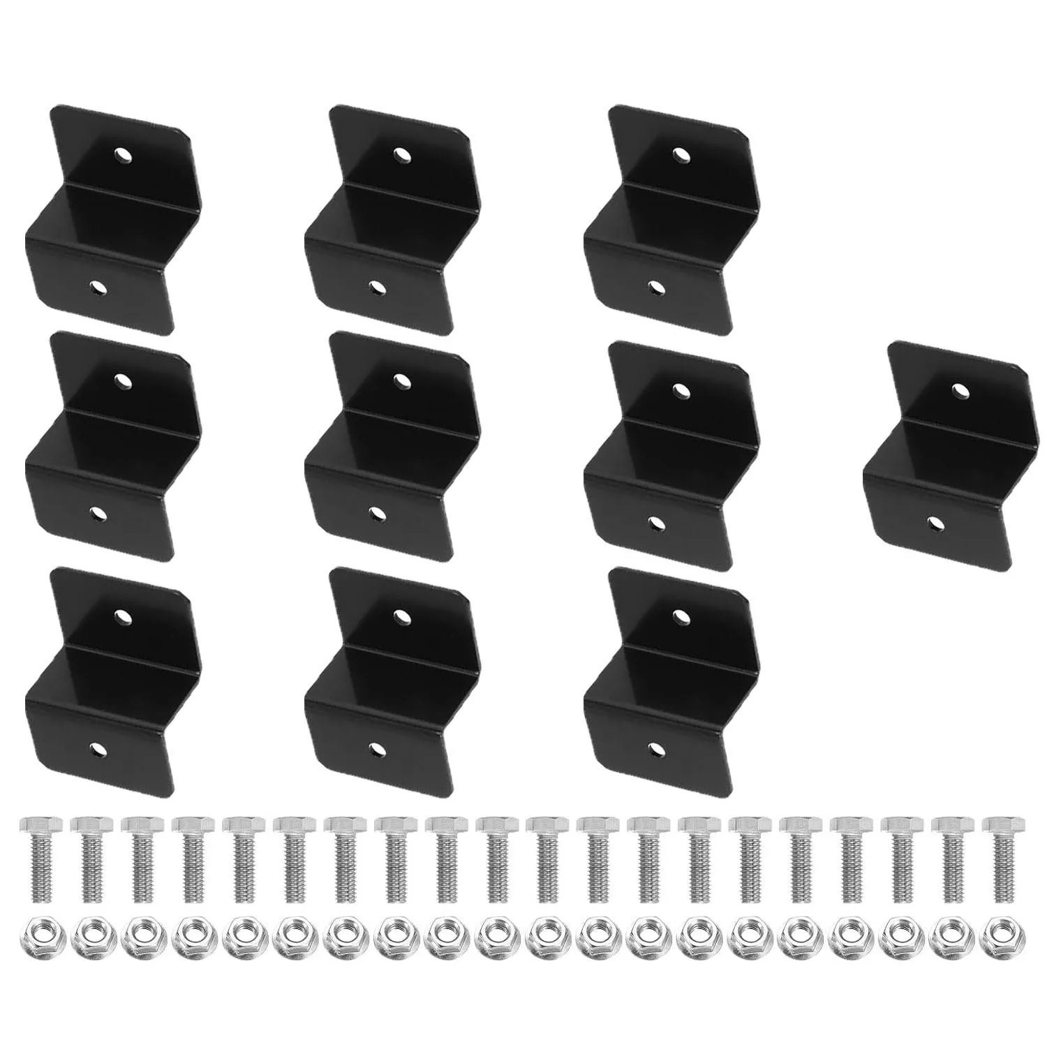 Z Brackets, 30mm Aluminum Alloy Solar Panel Brackets Lightweight Solar Panels Z Brackets with Nuts and Bolts for Roof RVs
