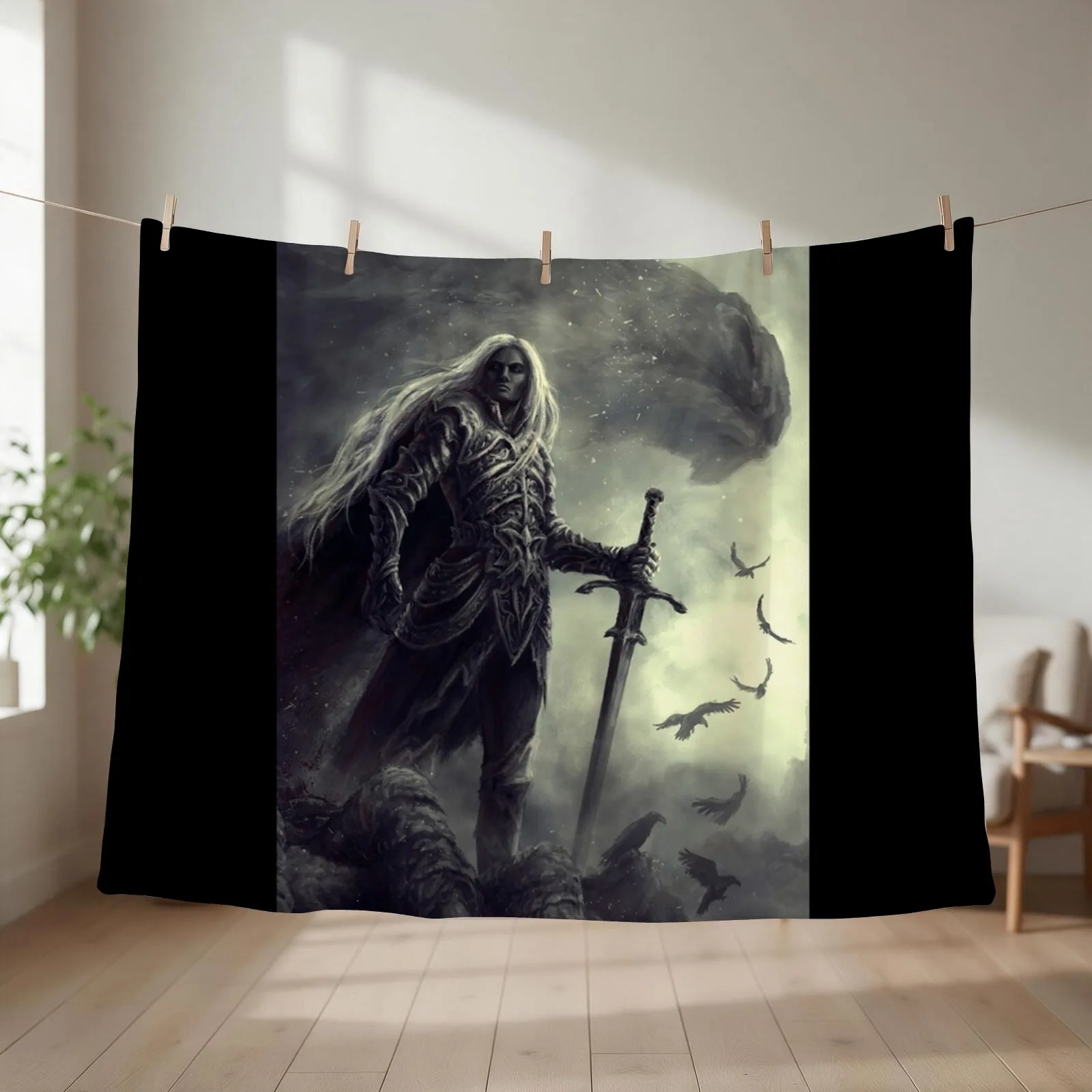 Anomander Rake - Malazan Throw Blanket couch cozy soft plush fuzzy picnic outdoor blanket