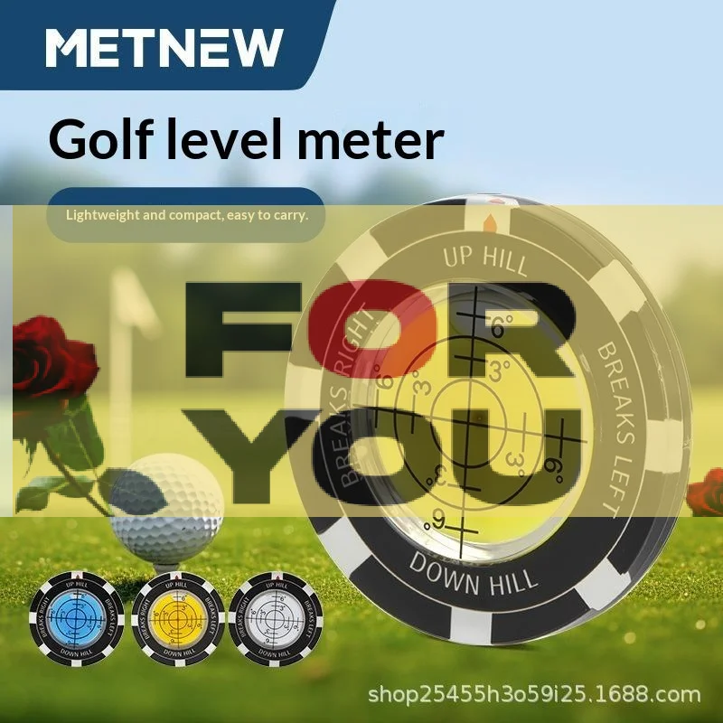 【OD】Golf Putt Ball Marker High Precision Round Green Reader Golfing Putting Aid Slope Reader
