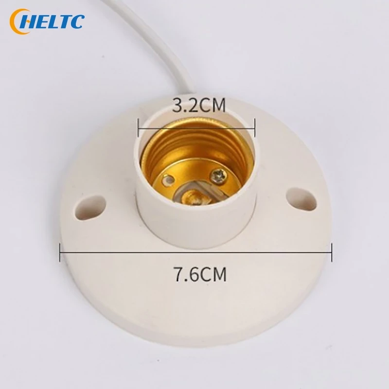 1PCS EU LED Stand Lamp Holder E27 Bulb Plug Dome Socket With Cable Base For Table Light Night Stands Lampholder Accessories