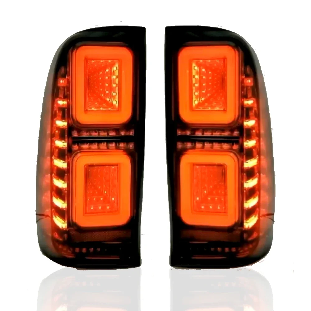 Car LED Tail Light Taillight For Toyota Hilux Vigo KUN26 SR SR5 2004 - 2014 Rear auto Running Lamp Brake Reverse Turn Signal