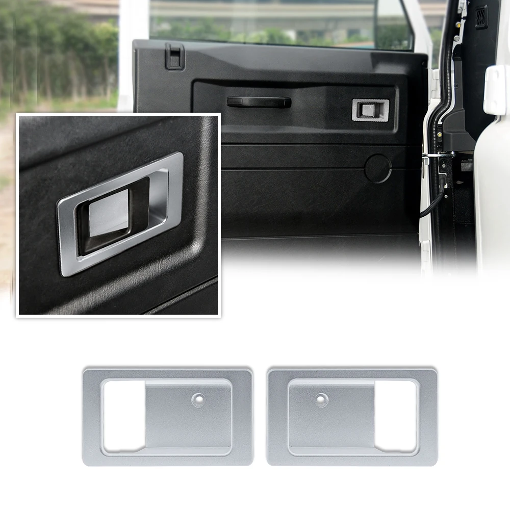 

Aluminum Alloy Car Inside Door Bowl Decoration Cover Defender Fit For Land Rover Defender 90 110 130 2004-2018 Auto Accessories