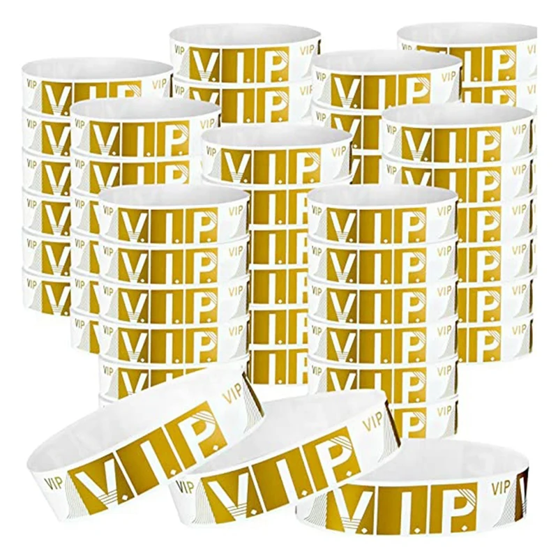 

2000 Pcs VIP Wristbands Lightweight Event Bracelets Personalized Party Wrist Bands Colored Waterproof Armband