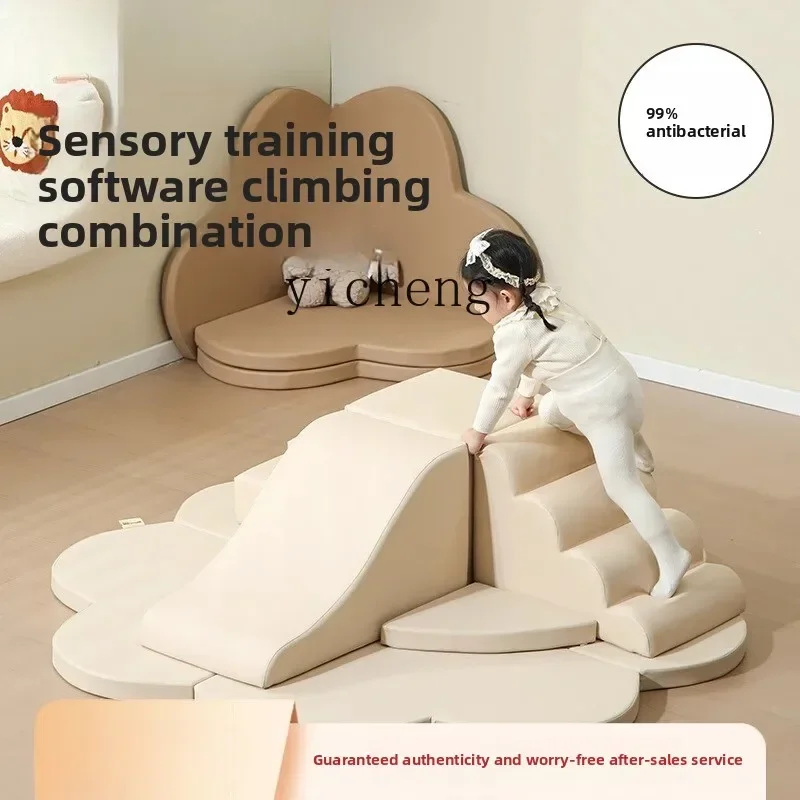 Soft Climbing And Sliding Combination Baby Sensory Integration Training Climbing Frame Baby Indoor Soft Bag Slide