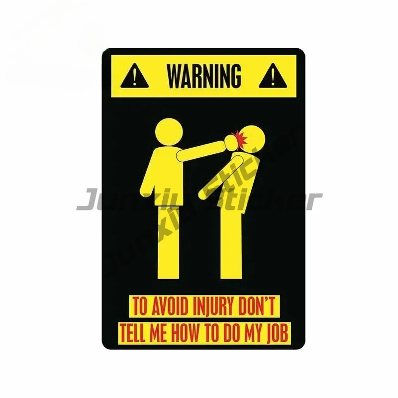 

For Warning Sign Trunk Creative Car Stickers Car Styling Decal Vinyl Material Waterproof Decoration