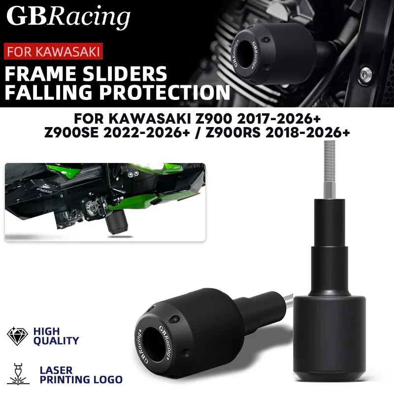

V2 GBRaicng For KAWASAKI Z900/Z900ES/Z900RS 2017-2026 Hot High Quality Motorcycle Crash Protector CNC Engine Cover Frame Sliders