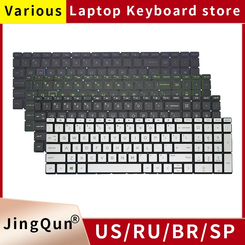 Oryginalna rosyjska klawiatura do laptopów HP Pavilion 15-DA 15-DB 15-EC 15-CS 15-DF 15-CR 17-BY 15-DX 15-DW TPN-C135 TPN-C136