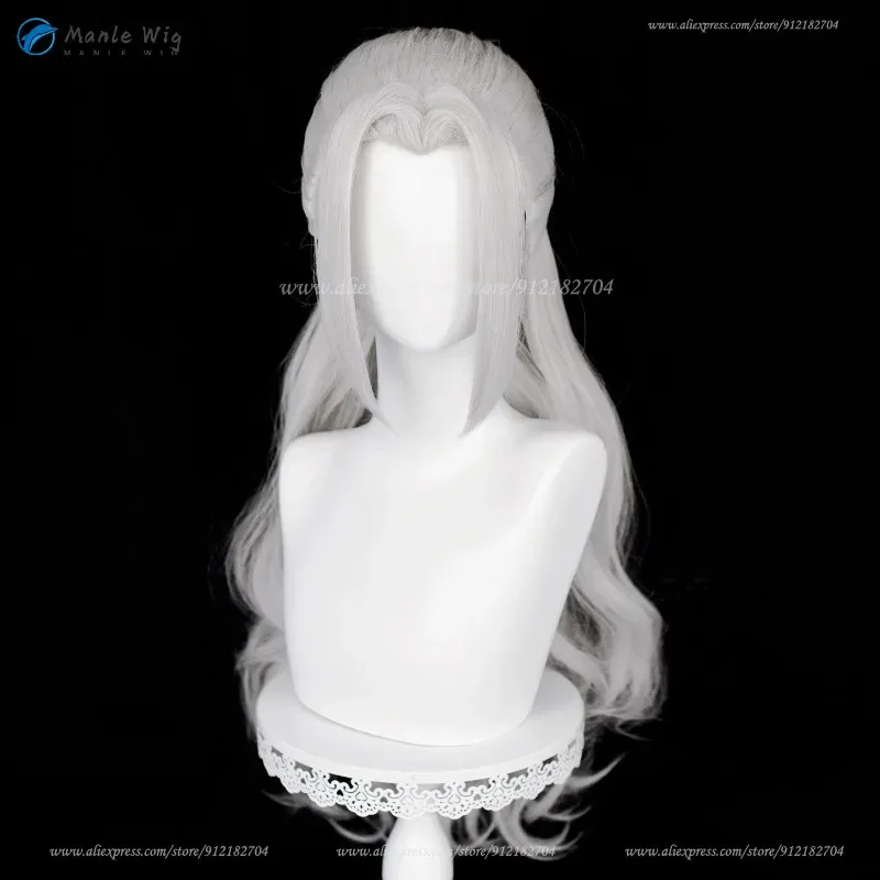 qq681ES Ran Nagisa Cosplay 75cm Silver Grey High Ponytail Heat Resistant Synthetic Hair Anime + Wig Cap