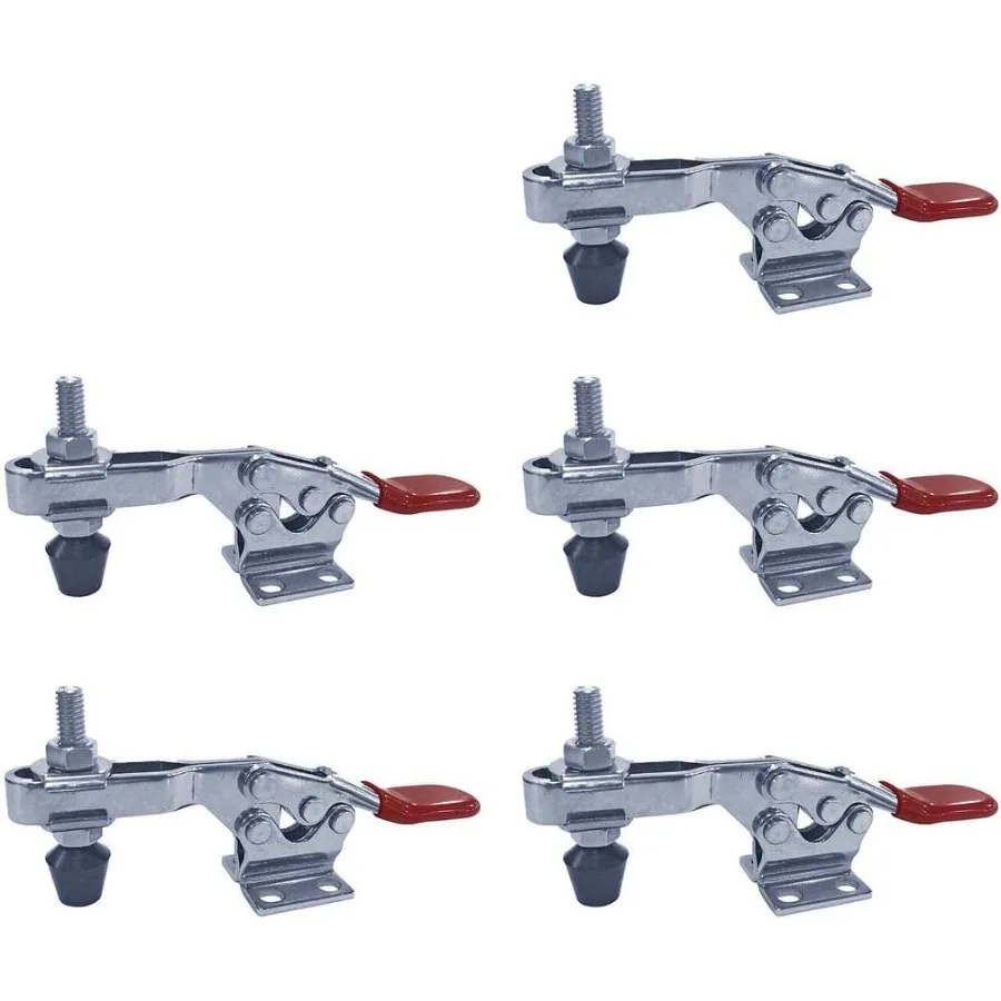 

5 Pack 500LB U-BAR FLG BASE HORIZONTAL HOLD-DOWN CLAMP STAINLESS STEEL Horizontal Hold-Down Clamp for Industrial Use Stainless