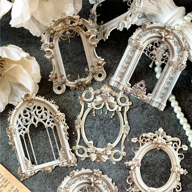 10 sztuk 3D Style Hollow ramka materiał na karty papier dekoracyjny pamiętnik ręcznie robione DIY akcesoria do scrapbookingu śmieci dziennik dostaw