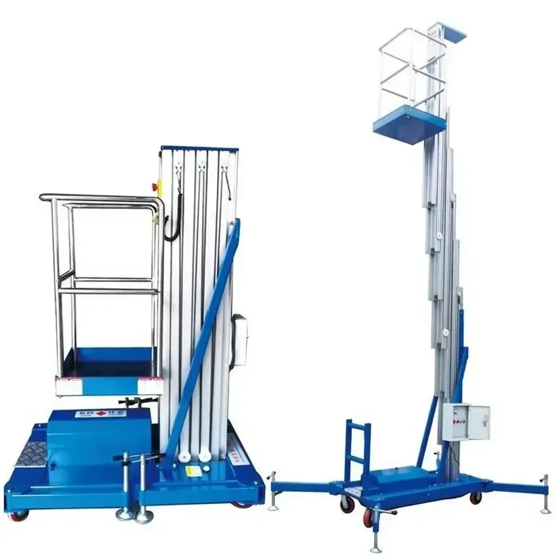 YG Hot Sale Hotsale Single Pole Lifter Electric Single Man Mast Lift 150kg Single Mast Aluminum Lift Aluminum Hydraulic Lift