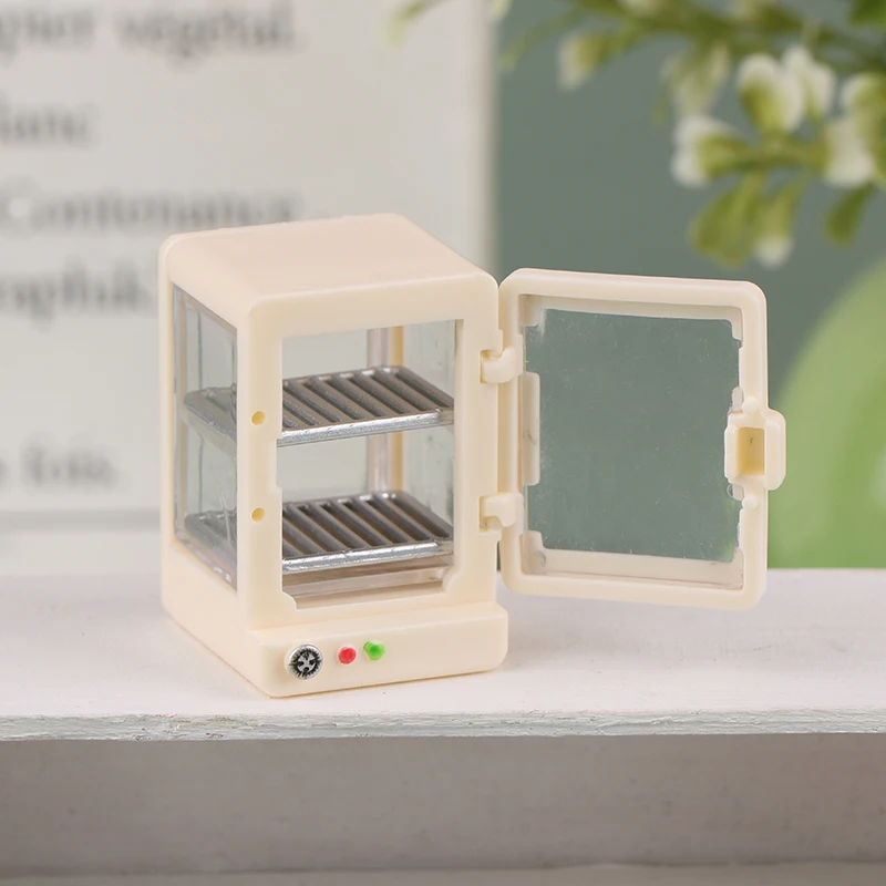 1/12 casa delle bambole pane dessert vetrina modello casa delle bambole mini mobili da cucina decorazione accessori per la casa delle bambole