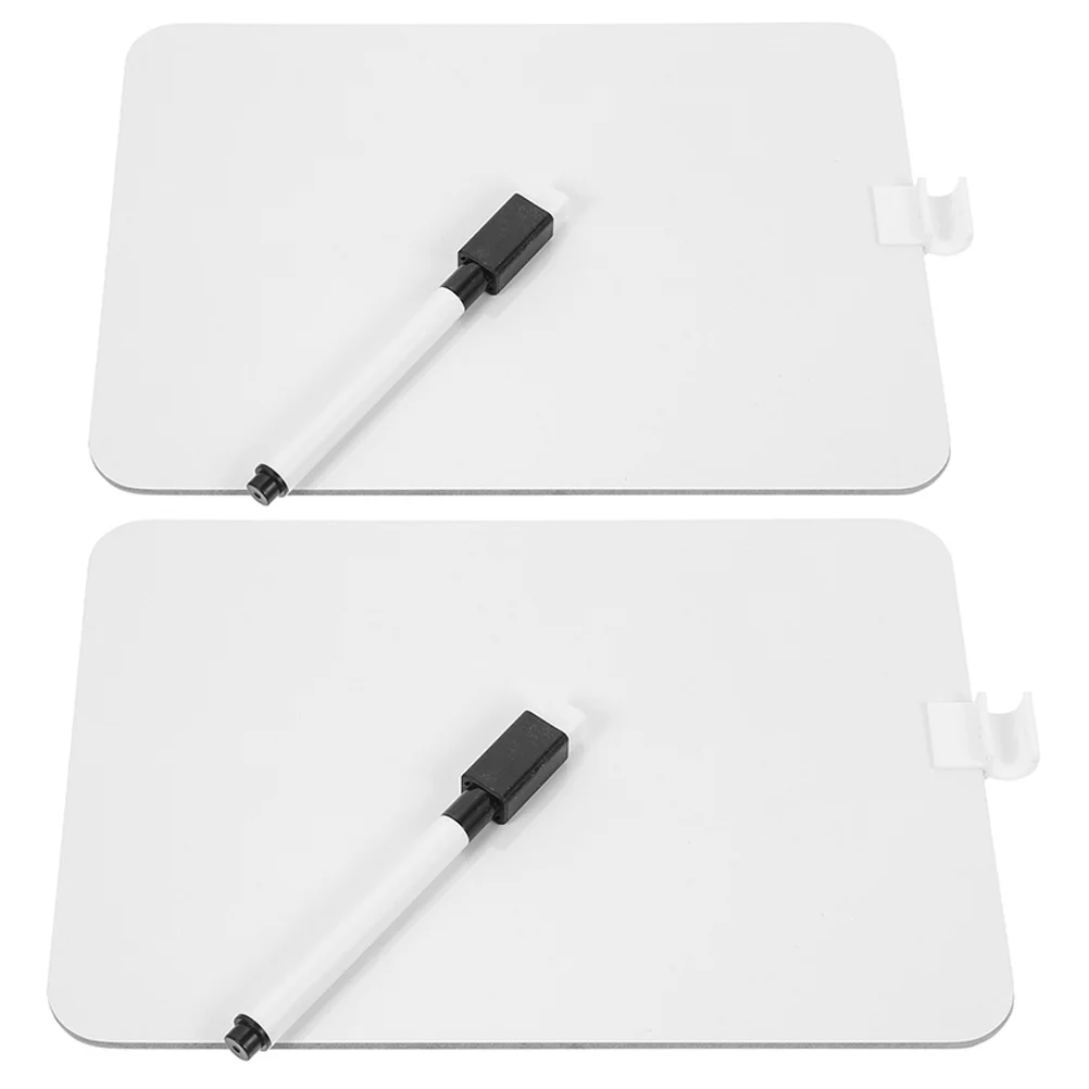 2 sets herschrijfbaar klein whiteboard schrijven voor kinderen desktop uitwisbare magnetische herbruikbare antwoord draagbare schoolbordpad