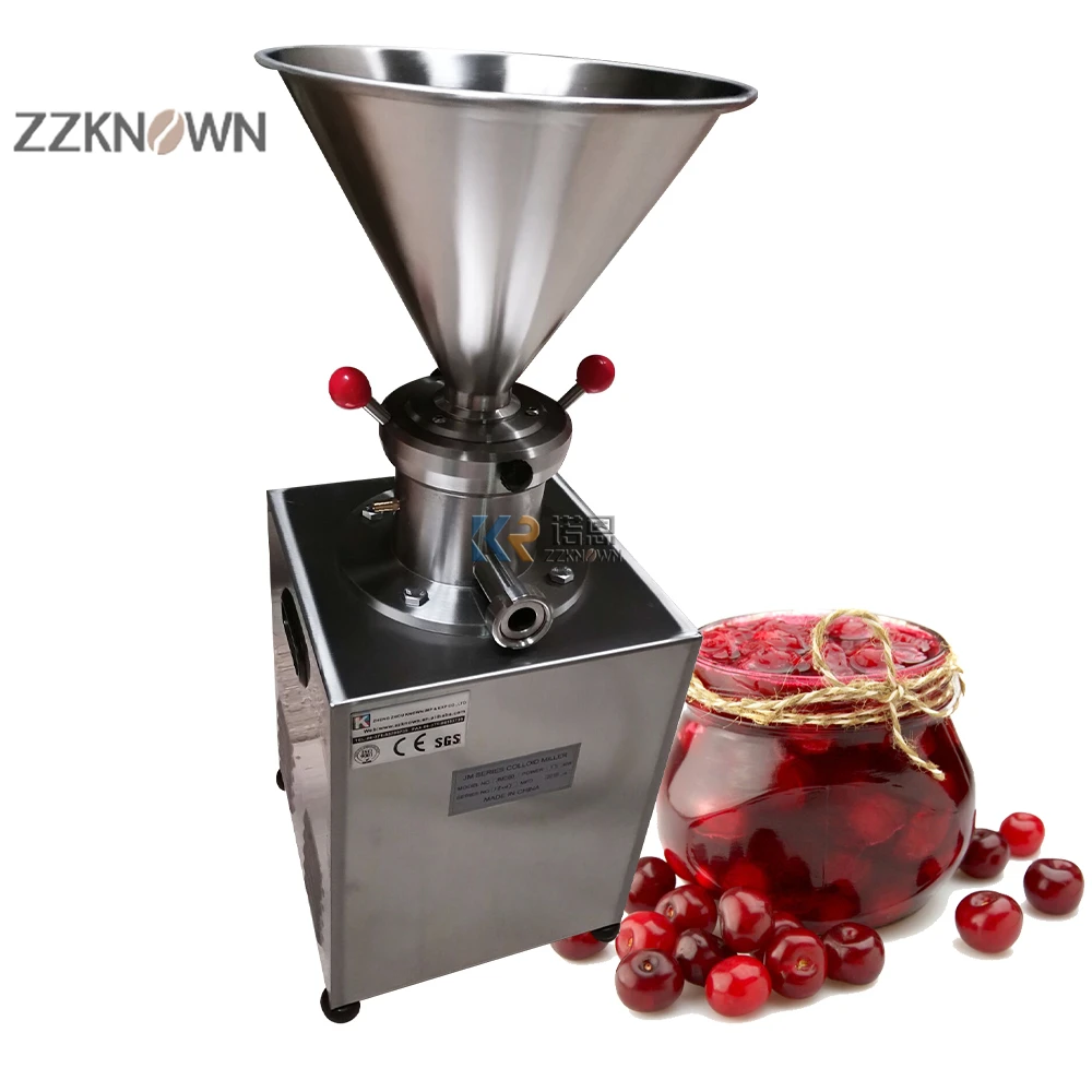 

1500W Commercial Peanut Butter Colloid Mill Chocolate Beans Tahini Sesame Jam Paste Tomato Sauce Grinding Making Machine JMC60