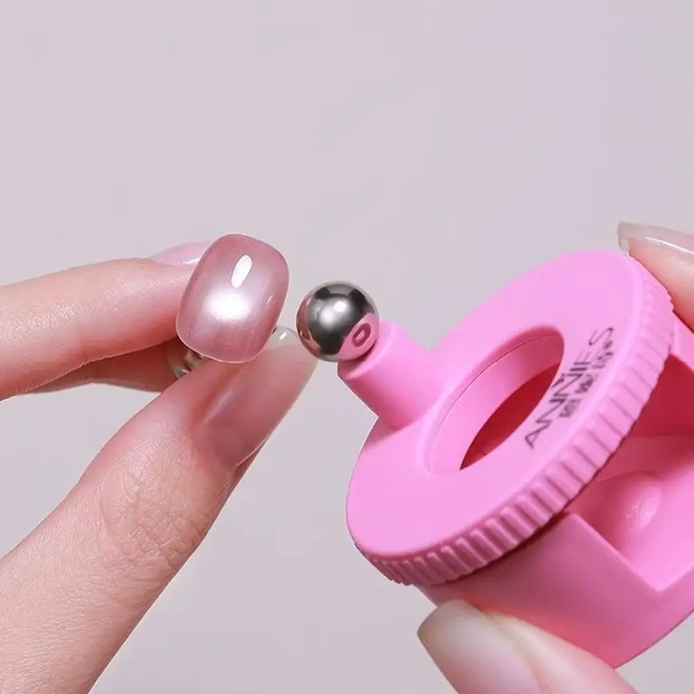 Nail Art Automatic Suction Cat Eye Magnet Artifact Multifunctional Wide Light Glass Bead Effect Strong Automatic Nail Art Magnet