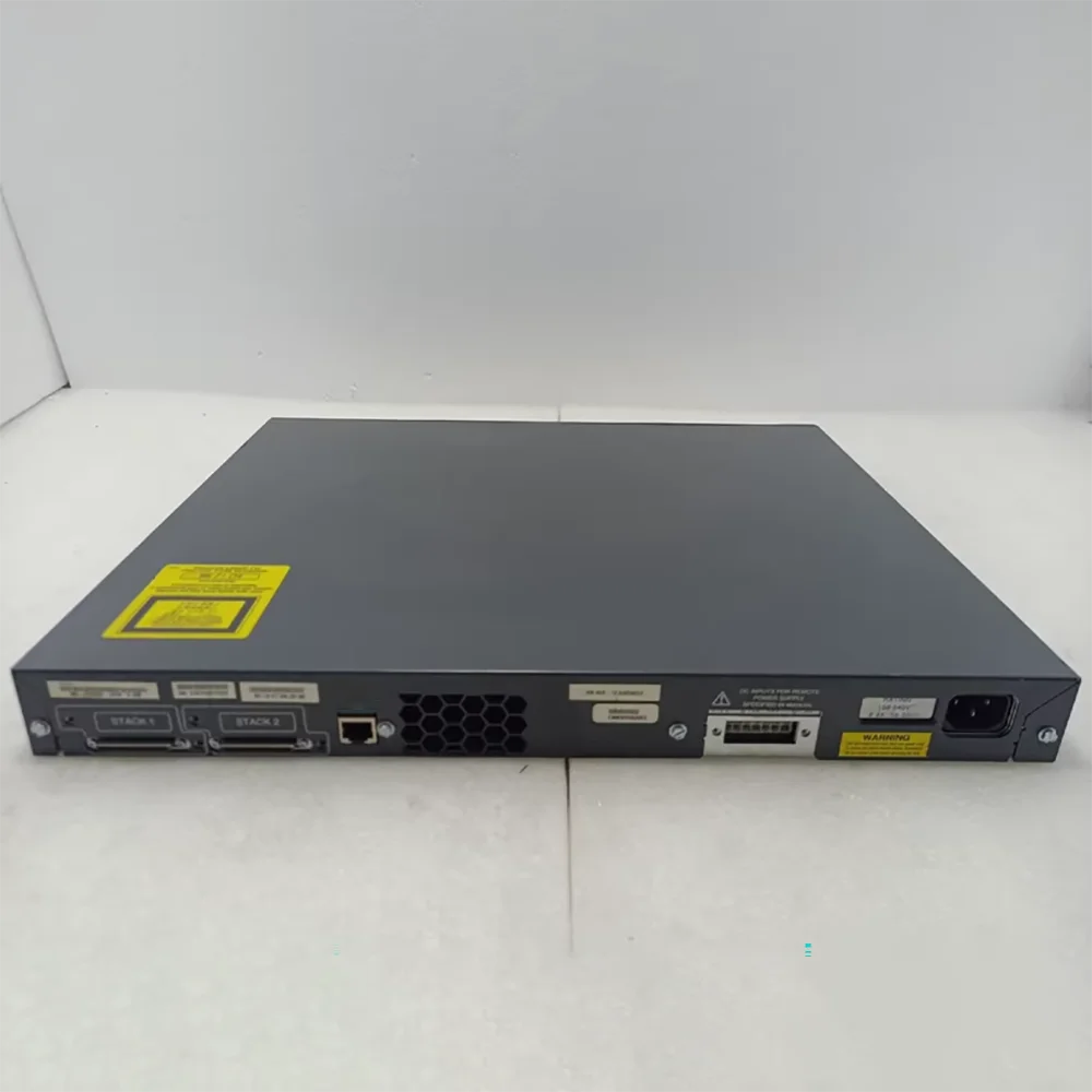 WS-C3750G-24PS-S 24 Port Gigabit POE Powered 4-Port Optical Network Switch 100% Tested Fast Ship Perfect Work