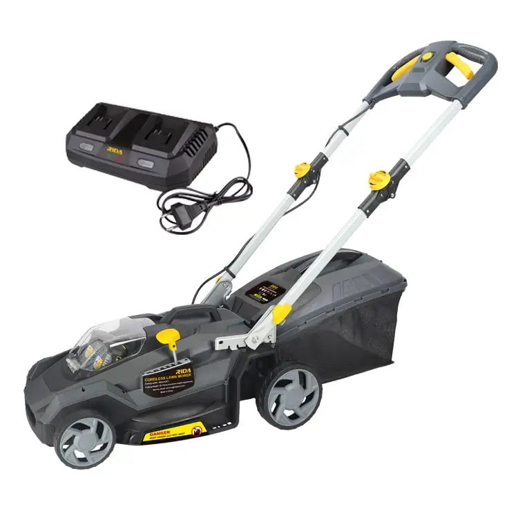 40V Rechargeable Battery Lawn Mower Electric Grass Cutter With 405mm Cutting Width Battery Lawn Mower