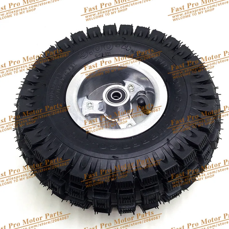 Переднее колесо электрического скутера 3,00-4 с шиной QIND, ступицей из сплава и колесами внутренней трубки, газовый скутер, велосипед, мотоцикл