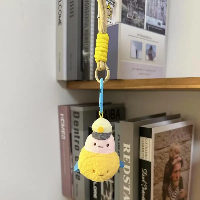 Japanese Anime Sumikko Gurashi Plush Doll Keychain New Japanese Cartoon Anime Airplane Doll Backpack Zipper Decoration Toy Gift