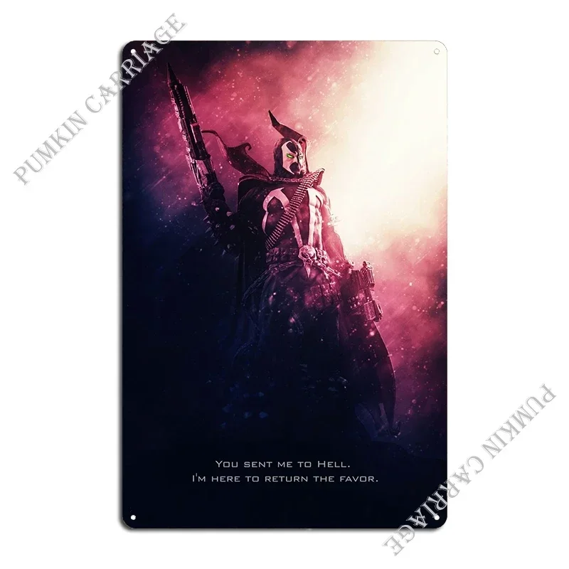 Spawn Modern Metal Plaque Mural Painting Wall Cave Wall Cave Create Tin Sign Poster