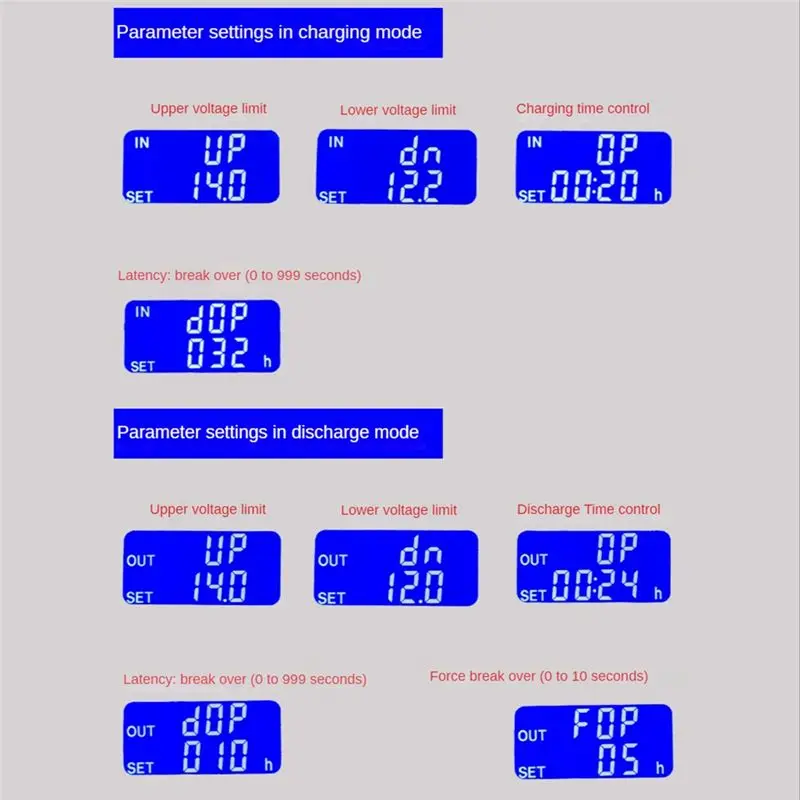 A27F-XY-CD63L 30A Battery Charge Discharge Controller Low Voltage Cut Off Switch Undervoltage Overvoltage Protection Display