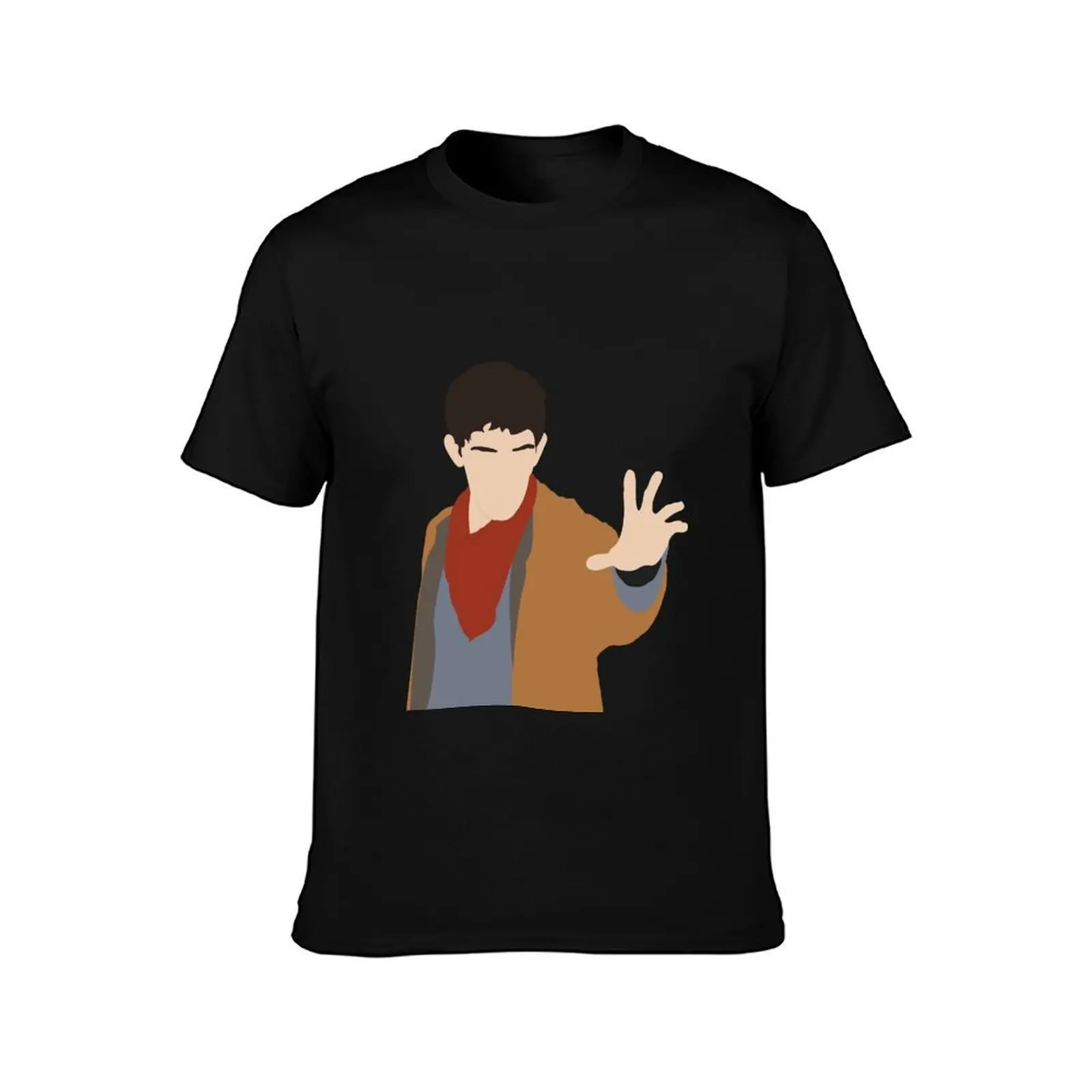 BBC Merlin Silhouette T-Shirt Christmas Casual Tee Shirt T-Shirt