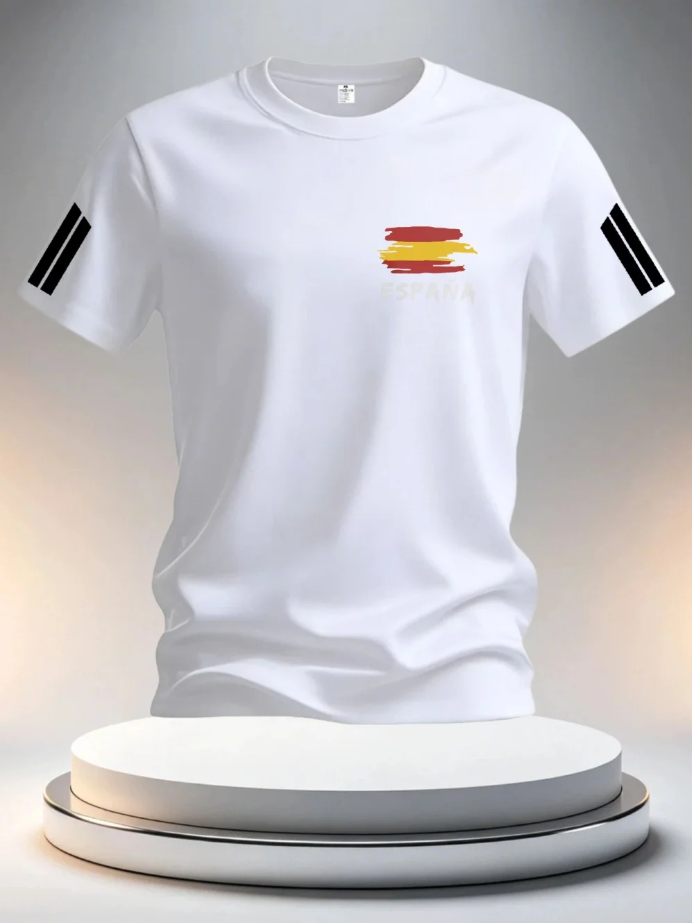 2026 Sommer Spanien Fußballtrikots für Herren – Klassische God Spain Kurzarm-T-Shirts im lässigen O-Neck Sport-Stil – Herrenbekleidung – Detail 6