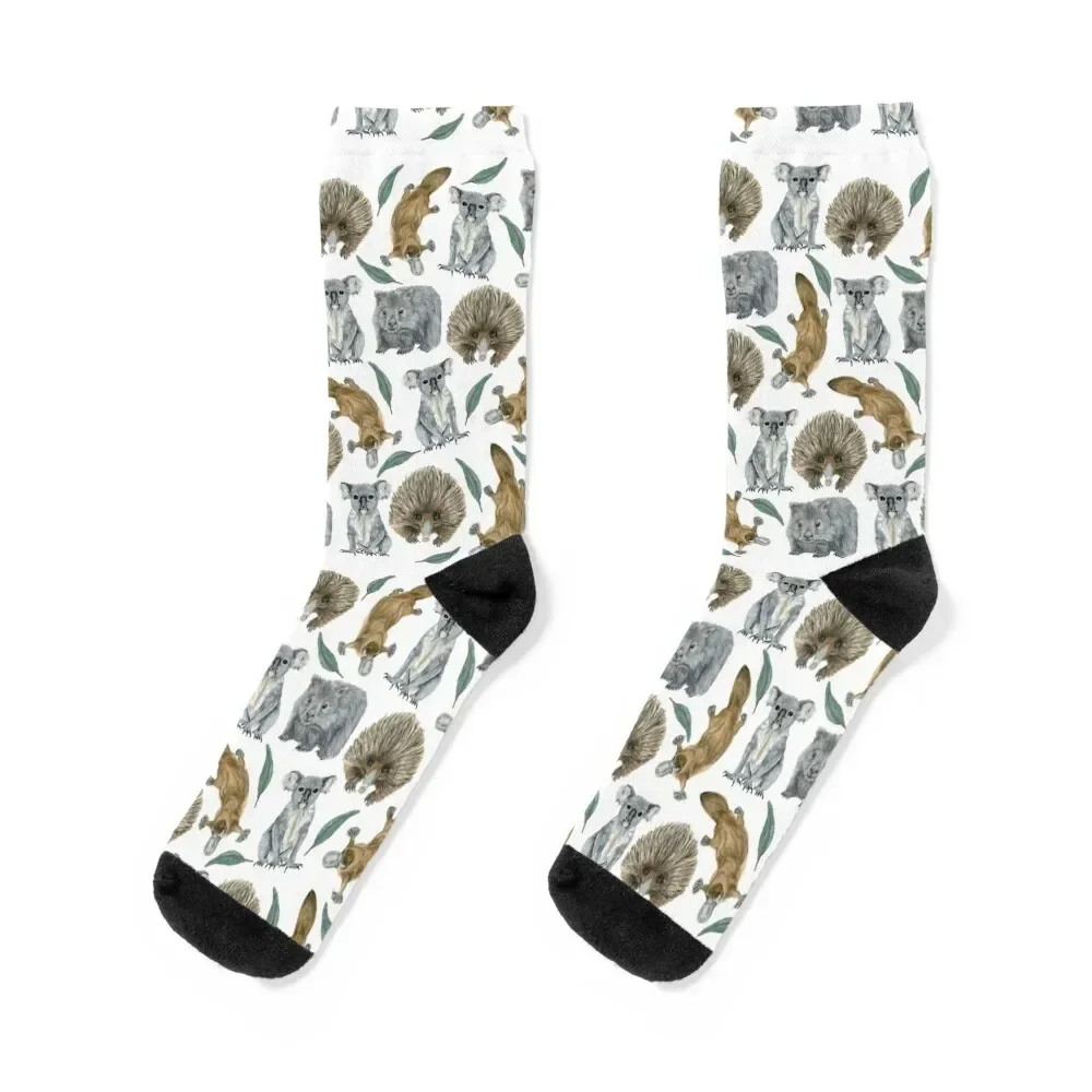 

Australian Animals #1 Socks Non-slip with print new year fashionable Ladies Socks Men's