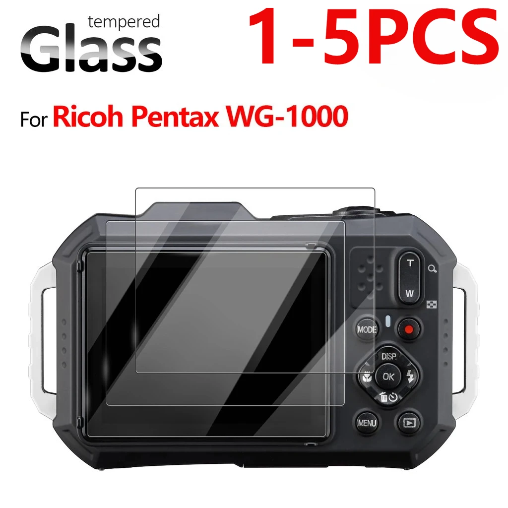 1-5PCS Tempered Glass for Ricoh Pentax WG-1000 WG1000 Camera Screen Protector Protective Film Anti-scratch Guard HD Clear Glass